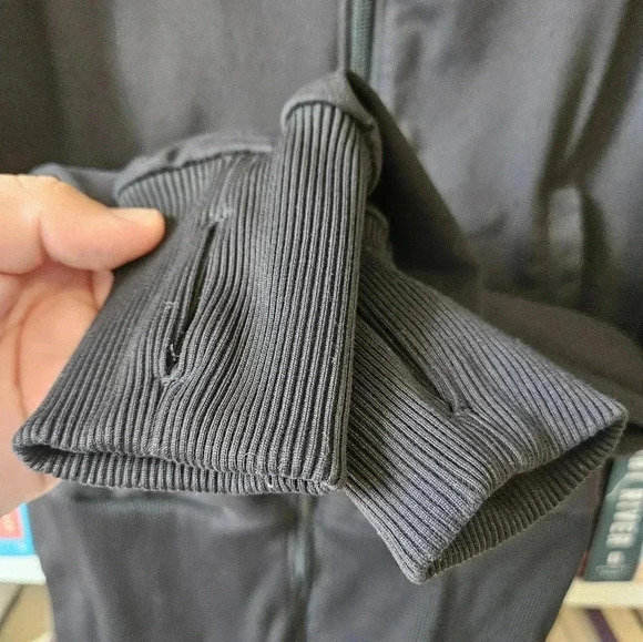 Alphalete Performance Black Zip Up Hooded Jacket Medium - Picture 7 of 9